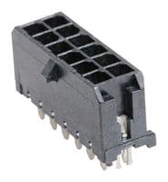 43045-1224 - MOLEX - 43045-1224 - Pin Header, Wire-to-Board, 3 mm, 2 Rows, 12 Contacts, Through Hole Straight