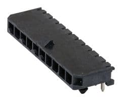 43650-1001 - MOLEX - 43650-1001 - Pin Header, Wire-to-Board, 3 mm, 1 Rows, 10 Contacts, Through Hole Right Angle