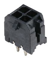 44914-0401 - MOLEX - 44914-0401 - Pin Header, Wire-to-Board, 3 mm, 2 Rows, 4 Contacts, Press Fit, Micro-Fit 3.0 CPI 44764 Series