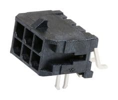 43045-0607 - MOLEX - 43045-0607 - Pin Header, Wire-to-Board, 3 mm, 2 Rows, 6 Contacts, Surface Mount Right Angle