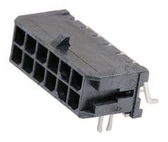 43045-1207 - MOLEX - 43045-1207 - Pin Header, Wire-to-Board, 3 mm, 2 Rows, 12 Contacts, Surface Mount Right Angle