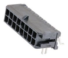 43045-1606 - MOLEX - 43045-1606 - Pin Header, Wire-to-Board, 3 mm, 2 Rows, 16 Contacts, Surface Mount Right Angle