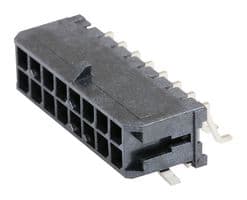 43045-1610 - MOLEX - 43045-1610 - Pin Header, Wire-to-Board, 3 mm, 2 Rows, 16 Contacts, Surface Mount Right Angle