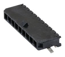 43650-0912 - MOLEX - 43650-0912 - Pin Header, Wire-to-Board, 3 mm, 1 Rows, 9 Contacts, Surface Mount Right Angle