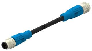 T4162113003-007 - TE CONNECTIVITY - T4162113003-007 - Sensor Cable, M12 Plug, M12 Receptacle, 3 Positions, 10 m, 33 ft, T416 Series