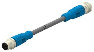 T4162123005-002 - TE CONNECTIVITY - T4162123005-002 - Sensor Cable, M12 Plug, M12 Receptacle, 5 Positions, 1 m, 3.28 ft, T416