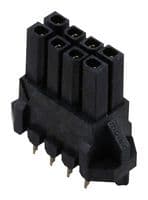 44769-0801 - MOLEX - 44769-0801 - PCB Receptacle, Board-to-Board, Wire-to-Board, 3 mm, 2 Rows, 8 Contacts, Female Receptacle