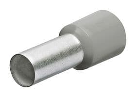 97 99 335 - KNIPEX - 97 99 335 - Wire Ferrule, Single Wire, 11 AWG, 4 mm², 10 mm, Grey