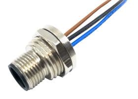 MPM12-SWP-5AFP - MULTICOMP PRO - MPM12-SWP-5AFP - Sensor Cable, Front Panel, M12 Plug, Free End, 5 Positions, 500 mm, 19.7 "
