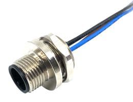 MPM12-SWP-4ARP - MULTICOMP PRO - MPM12-SWP-4ARP - Sensor Cable, Rare Panel, M12 Plug, Free End, 4 Positions, 500 mm, 19.7 "
