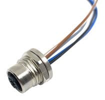 MPM12-SWS-3AFP - MULTICOMP PRO - MPM12-SWS-3AFP - Sensor Cable, Front Panel, M12 Plug, Free End, 3 Positions, 500 mm, 19.7 "