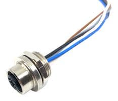 MPM12-SWS-8ARP - MULTICOMP PRO - MPM12-SWS-8ARP - Sensor Cable, Rare Panel, M12 Plug, Free End, 8 Positions, 500 mm, 19.7 "