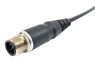 MPM12-UMA-3PVC1 - MULTICOMP PRO - MPM12-UMA-3PVC1 - Sensor Cable, M12 Plug, Free End, 3 Positions, 1 m, 3.28 ft
