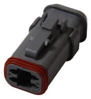 DT06-4S-E008 - DEUTSCH - TE CONNECTIVITY - DT06-4S-E008 - Automotive Connector Housing, DT, Plug, 4 Ways, AMP DT Series Size 16 Socket Contacts