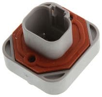 DT15-4P - DEUTSCH - TE CONNECTIVITY - DT15-4P - Automotive Connector, DT Series, Straight Receptacle, 4 Contacts, PCB Pin