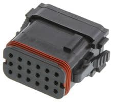DT16-18SA-K004 - DEUTSCH - TE CONNECTIVITY - DT16-18SA-K004 - Automotive Connector Housing, DT, Plug, 18 Ways, AMP DT Series Size 16 Contacts, Plastic Body