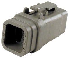DTM06-6S-E007 - DEUTSCH - TE CONNECTIVITY - DTM06-6S-E007 - Automotive Connector Housing, DTM, Plug, 6 Ways, AMP DTM Series Size 20 Socket Contacts