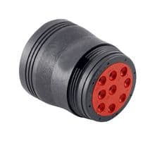 HD16-9-1939S - DEUTSCH - TE CONNECTIVITY - HD16-9-1939S - Automotive Connector Housing, HD10, Plug, 9 Ways, AMP HD10 Series Size 16 Socket Contacts
