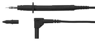 SPL 2315 / 2.5 / 100 / SW - SCHUTZINGER - SPL 2315 / 2.5 / 100 / SW - Test Tip Probe, Test Tip Probe, 4mm Right Angle Banana Plug, Shrouded, 3.3 ft, 1 m, Black, 32 A