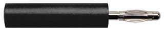 A 20-40 S NI / SW - SCHUTZINGER - A 20-40 S NI / SW - Banana Test Connector, Plug, Cable Mount, 10 A, 70 VDC, Nickel Plated Contacts, Black