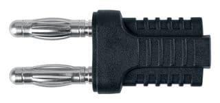 KURZ 10-4 IG MB NI / SW - SCHUTZINGER - KURZ 10-4 IG MB NI / SW - Banana Test Connector, Plug, Cable Mount, 12 A, 70 VDC, Nickel Plated Contacts, Black