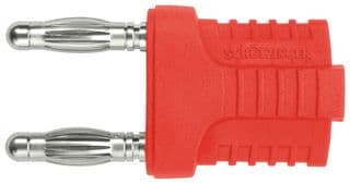 KURZ 14-4 IG MB NI / RT - SCHUTZINGER - KURZ 14-4 IG MB NI / RT - Banana Test Connector, Plug, Cable Mount, 12 A, 70 VDC, Nickel Plated Contacts, Red