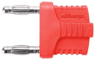 KURZ 19-4 IG MB NI / RT - SCHUTZINGER - KURZ 19-4 IG MB NI / RT - Banana Test Connector, Plug, Cable Mount, 12 A, 70 VDC, Nickel Plated Contacts, Red