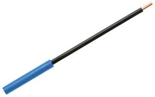LB 6600 NI / 2.5 / 13 / BL - SCHUTZINGER - LB 6600 NI / 2.5 / 13 / BL - Banana Test Connector, Jack, Cable Mount, 32 A, 1 kV, Nickel Plated Contacts, Blue