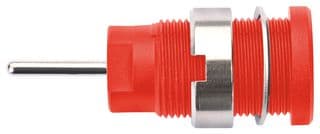 SEB 6448 NI / RT - SCHUTZINGER - SEB 6448 NI / RT - Banana Test Connector, Jack, Panel Mount, 24 A, 1 kV, Nickel Plated Contacts, Red