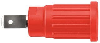 SEPB 6451 NI / RT - SCHUTZINGER - SEPB 6451 NI / RT - Banana Test Connector, Jack, Panel Mount, 24 A, 1 kV, Nickel Plated Contacts, Red