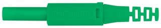 SFK 30 S NI / OK / GN - SCHUTZINGER - SFK 30 S NI / OK / GN - Banana Test Connector, Plug, Cable Mount, 32 A, 1 kV, Nickel Plated Contacts, Green