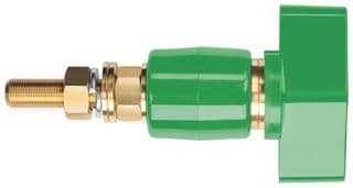 POL 201 L / GN - SCHUTZINGER - POL 201 L / GN - Binding Post, 200 A, 1 kV, Panel Mount, Green