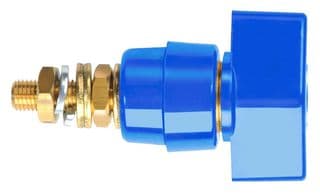 POL 631 / BL - SCHUTZINGER - POL 631 / BL - Binding Post, 63 A, 1 kV, Panel Mount, Blue