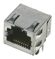 43860-0017 - MOLEX - 43860-0017 - Modular Connector, Modular Jack, 1 x 1 (Port), 6P6C, Cat3, Panel Mount, Through Hole Mount
