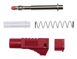 BU-3261410-2 - MUELLER ELECTRIC - BU-3261410-2 - Banana Test Connector, Plug, Cable Mount, 45 A, 1 kV, Red