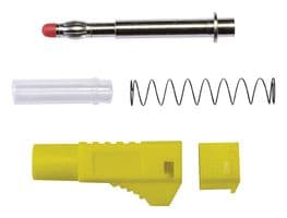 BU-3261410-4 - MUELLER ELECTRIC - BU-3261410-4 - Banana Test Connector, Plug, Cable Mount, 45 A, 1 kV, Yellow