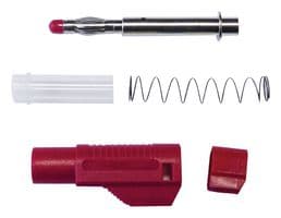 BU-32614-2 - MUELLER ELECTRIC - BU-32614-2 - Banana Test Connector, Plug, Cable Mount, 20 A, 1 kV, Red