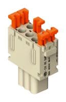 CX05SHF - ILME - CX05SHF - Heavy Duty Connector, MIXO, Insert, 5+PE Contacts, Receptacle, Spring Socket