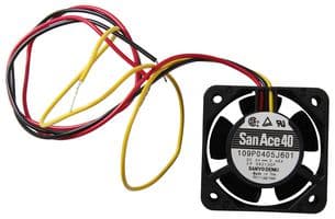 109P0405J601 - SANYO DENKI - 109P0405J601 - DC Axial Fan, 5 V, Square, 40 mm, 20 mm, Ball Bearing, 9.9 CFM
