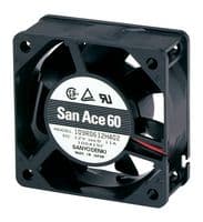 109R0648J401 - SANYO DENKI - 109R0648J401 - DC Axial Fan, 48 V, Square, 60 mm, 25 mm, Ball Bearing, 37.1 CFM