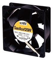 9WG1212E101-E - SANYO DENKI - 9WG1212E101-E - DC Axial Fan, 12 V, Square, 120 mm, 38 mm, Ball Bearing, 118 CFM