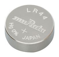 LR44 - MURATA - LR44 - Battery, 1.5 V, Alkaline, 120 mAh, Pressure Contact, 1