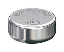 20384903501 - VARTA - 20384903501 - Battery, 1.55 V, SR41, Silver Oxide, 37 mAh, Pressure Contact, 1