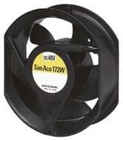 9WE5724K501 - SANYO DENKI - 9WE5724K501 - DC Axial Fan, 24 V, Circular, 172 mm, 51 mm, Ball Bearing, 300 CFM