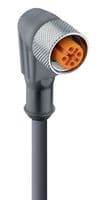 RKWT/LED A 4-3-224/10 M - LUMBERG AUTOMATION - RKWT/LED A 4-3-224/10 M - Sensor Cable, 90° M12 Receptacle, Free End, 4 Positions, 10 m, 33 ft, RKWT Series