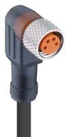 RKMWV 4-225/5 M - LUMBERG AUTOMATION - RKMWV 4-225/5 M - Sensor Cable, 4 Pos, 90° M8 Plug, Free End, 4 Positions, 5 m, 16.4 ft, RKMWV Series