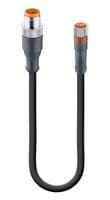 RST 3-RKMV 3-224/5 M - LUMBERG AUTOMATION - RST 3-RKMV 3-224/5 M - Sensor Cable, 3 Pos, M12 Plug, M8 Receptacle, 3 Positions, 5 m, 16.4 ft, RST-RKMV Series