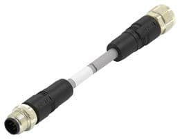 TAA755A1611-060 - TE CONNECTIVITY - TAA755A1611-060 - Sensor Cable, 5P, DeviceNet, M12 Plug, M12 Receptacle, 5 Positions, 6 m, 19.7 ft