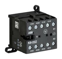 GJH1211001R8220 - ABB - GJH1211001R8220 - Relay Contactor, K6 Series, DPST-NO, DPST-NC, 4P, 2 A at 500 VAC, 690 VAC
