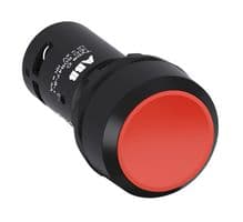 CP1-10R-20 - ABB - CP1-10R-20 - Industrial Pushbutton Switch, CP1 Series, 22.3 mm, DPST-NO, Momentary, Flush, Red